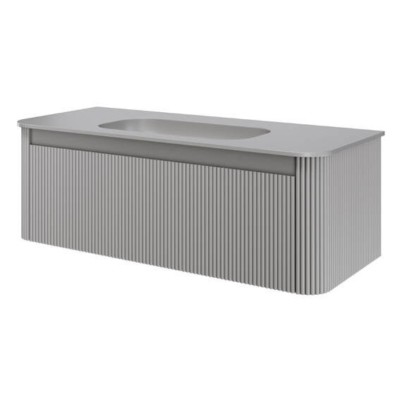 Тумба подвесная с раковиной-столешницей Armadi Art Voi 120 см 782-120-R-L (раковина 786-120-L без отв) luna - фото 