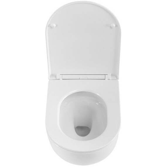 Унитаз подвесной безободковый Belbagno BB008CH-TOR/SC с тонкой крышкой микролифт (система смыва Торнадо) - фото 12