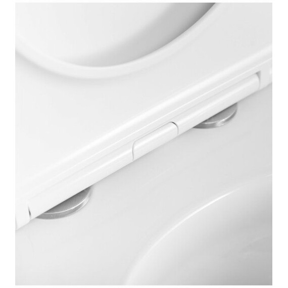 Унитаз подвесной безободковый Belbagno BB008CH-TOR/SC с тонкой крышкой микролифт (система смыва Торнадо) - фото 5