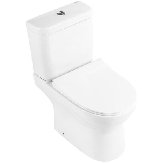 Унитаз-компакт безободковый BelBagno Steam BB130CPR/SC с тонкой крышкой микролифт - фото 2