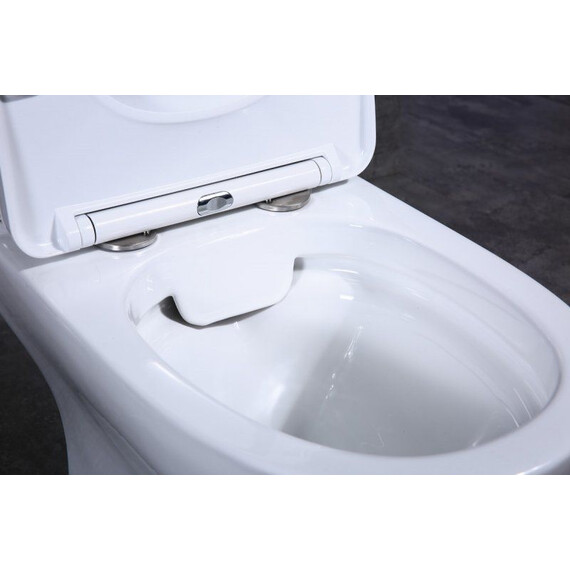 Унитаз-компакт безободковый BelBagno Steam BB130CPR/SC с тонкой крышкой микролифт - фото 5