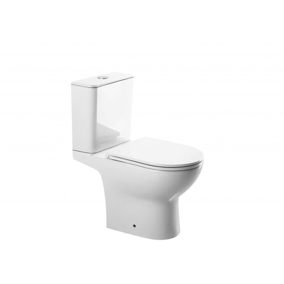 Унитаз-компакт безободковый BelBagno BB2802CP/T-TOR/SC с тонкой крышкой микролифт (система смыва Торнадо) - фото 2