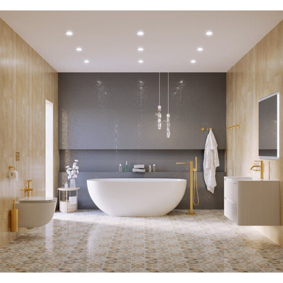 Ванна акриловая Cezares 170x78 см CZR-STREAM-170-78-56-SSB, белый матовый - фото 5