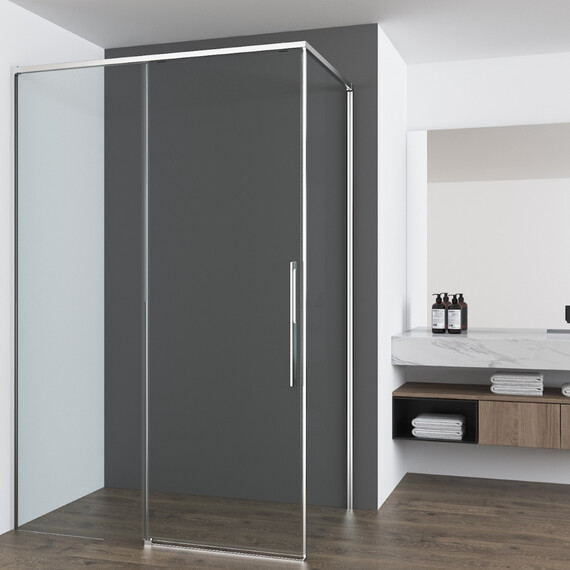 Душевое ограждение Vincea Ultima 120x90 см VSR-7UL9012CL (стекло 8 мм) хром/прозрачное - фото 