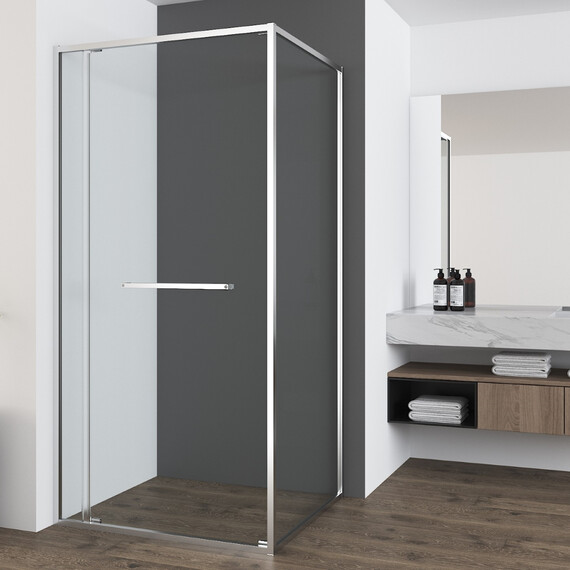 Душевое ограждение Vincea Tesi 120x90 см VSRW-7TS9012CL, хром/прозрачное - фото 