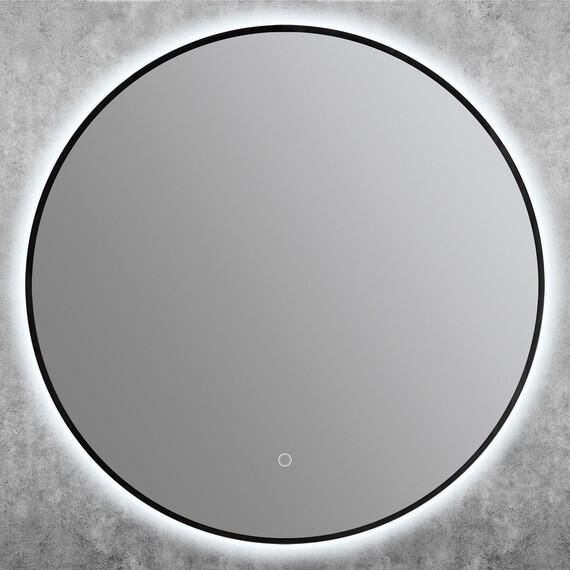 Зеркало Art&Max Sanremo 70 см AM-San-700-DS-F-Nero, чёрный - фото 