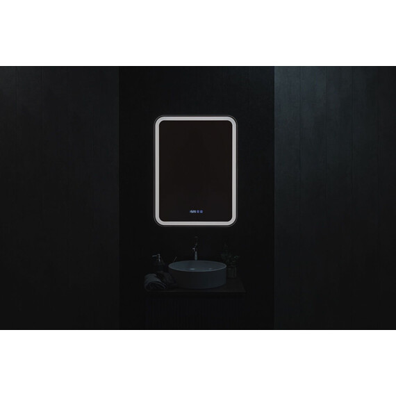 Зеркало-шкаф Art&Max Platino 60 см AM-Pla-600-800-1D-R-DS-FC-H-T-Grey, антрацит - фото 7