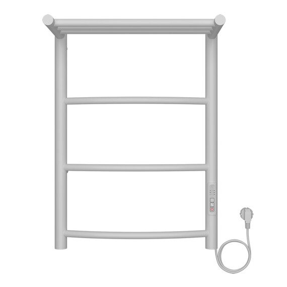 Полотенцесушитель электрический Azario Verona с полкой П4 400x600 мм AZ04846PW - фото 3