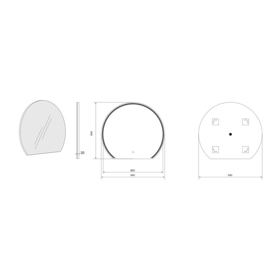 Зеркало Art&Max Savona 94 см AM-Sav-940-DS-F - фото 9