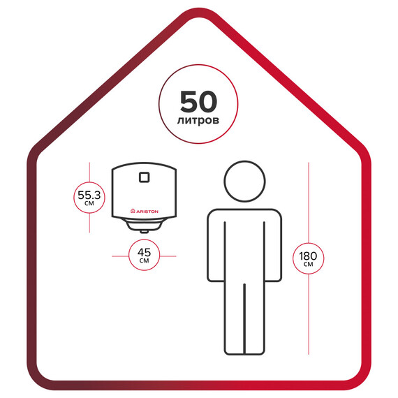 Водонагреватель электрический Ariston PRO 1 R ABS 50 V 3700514 - фото 5