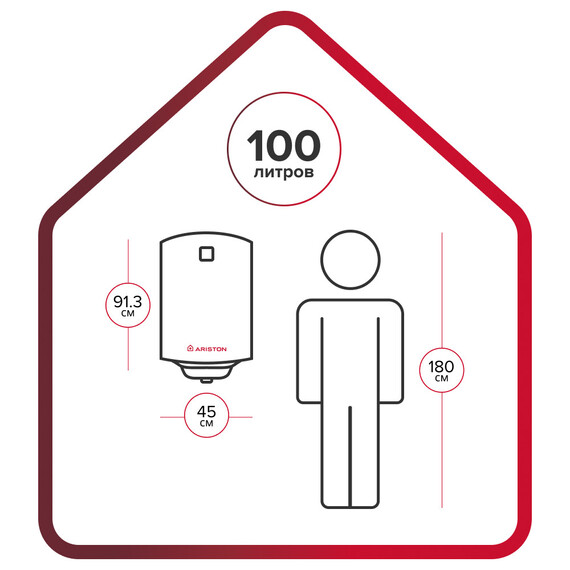 Водонагреватель электрический Ariston PRO 1 R ABS 100 V 3700516 - фото 5