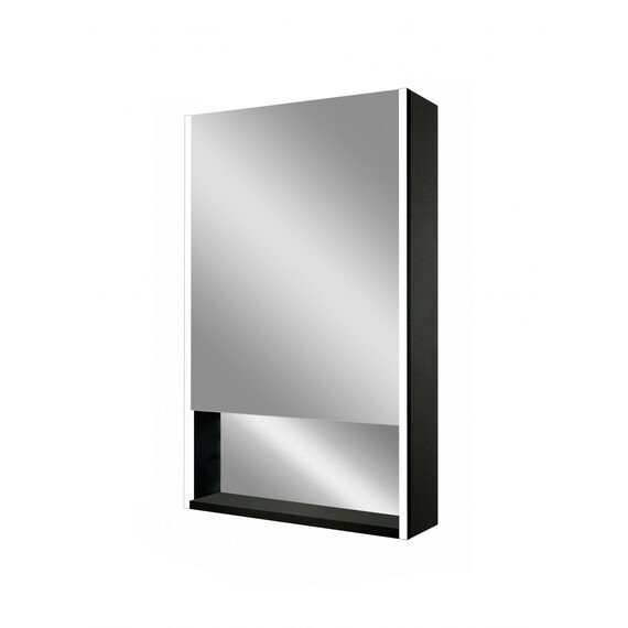 Зеркало-шкаф Art&Max Foggia 60 см AM-Fog-600-800-1D-L-DS-F-Nero, чёрный - фото 