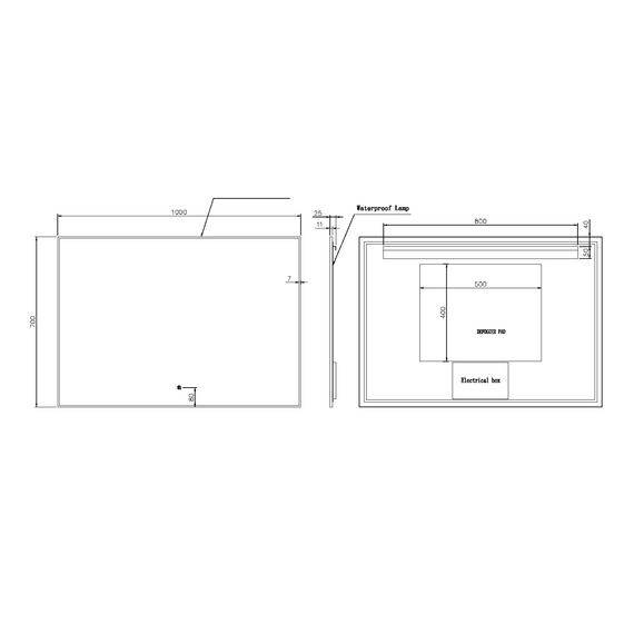 Зеркало Boheme Modern 100 см 543-100-MG, золото матовое - фото 3