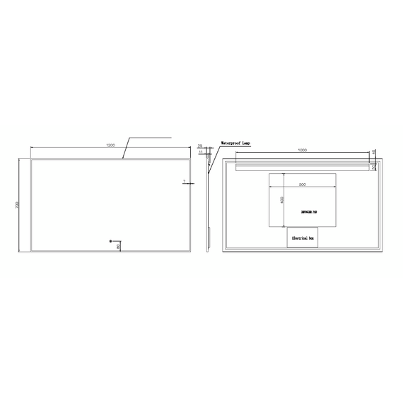 Зеркало Boheme Modern 120 см 543-120-B, чёрный - фото 3