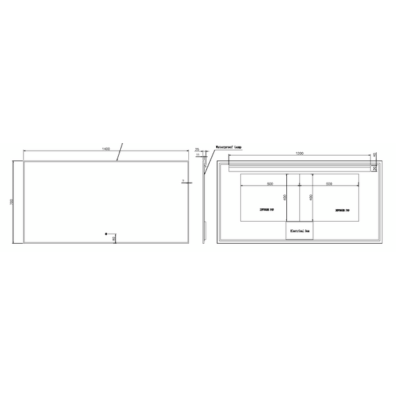 Зеркало Boheme Modern 140 см 543-140-GM, gun metal - фото 3