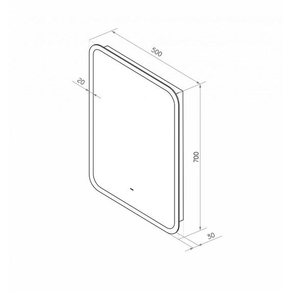 Зеркало Art&Max Messina 50 см AM-Mes-500-700-DS-F - фото 7