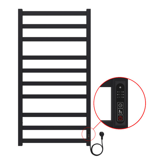 Полотенцесушитель электрический Azario Palermo П10 500x1000 мм AZ83850B - фото 4