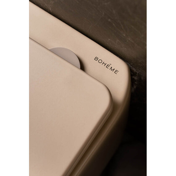 Унитаз подвесной безободковый Boheme FLOW 969-SET-D с тонкой крышкой микролифт (система смыва Торнадо) daphne - фото 3