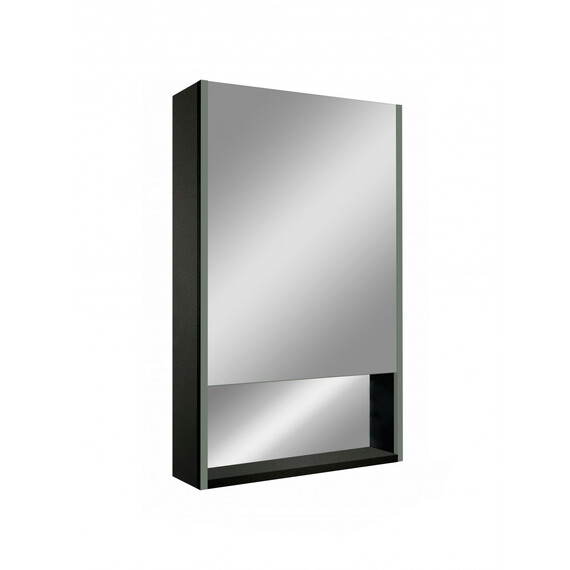 Зеркало-шкаф Art&Max Foggia 50 см AM-Fog-500-800-1D-R-DS-F-Nero, чёрный - фото 2