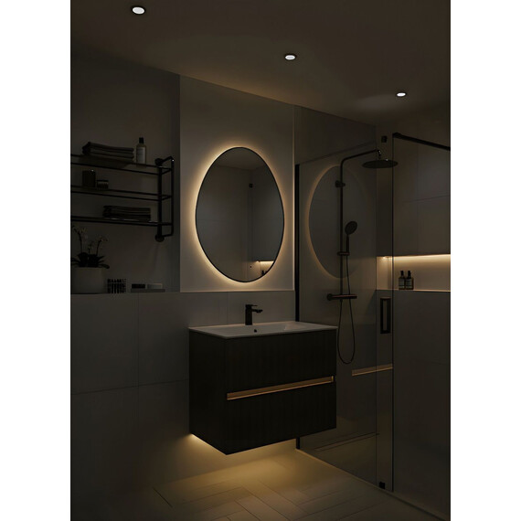 Зеркало Art&Max Como 70 см AM-Com-700-1000-DS-F-Nero, чёрный - фото 5