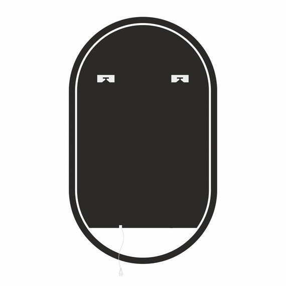 Зеркало Art&Max Torino 60 см AM-Tor-600-1000-DS-Nero, чёрный - фото 5