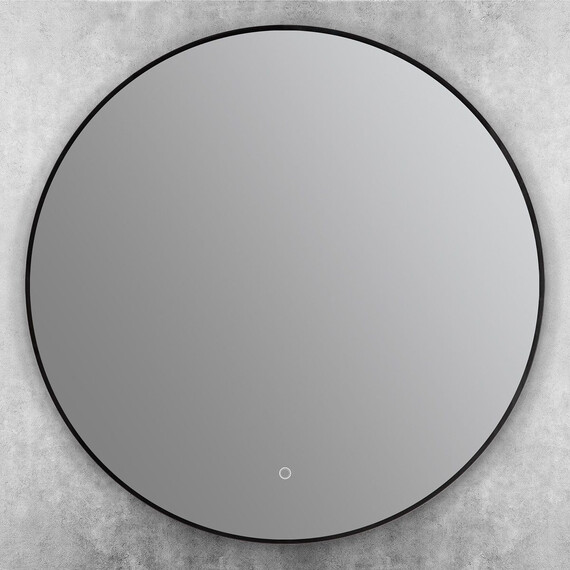 Зеркало Art&Max Sanremo 80 см AM-San-800-DS-F-Nero, чёрный - фото 2