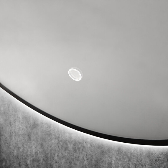 Зеркало Art&Max Sanremo 80 см AM-San-800-DS-F-Nero, чёрный - фото 3