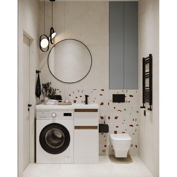 Зеркало Art&Max Sanremo 70 см AM-San-700-DS-F-Nero, чёрный - фото 7