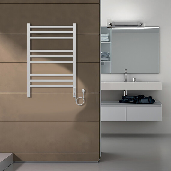 Полотенцесушитель электрический Azario Ancona П9 500x800 мм AZ71858W - фото 5