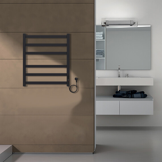 Полотенцесушитель электрический Azario Palermo П6 500x600 мм AZ83856B - фото 5