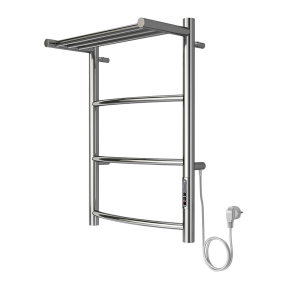 Полотенцесушитель электрический Azario Verona с полкой П4 400x600 мм AZ04846P - фото 
