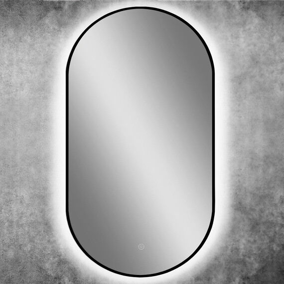 Зеркало Art&Max Torino 50 см AM-Tor-500-900-DS-F-Nero, чёрный - фото 