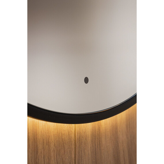 Зеркало Art&Max Asti 80 см AM-Ast-800-DS-FNC-Nero, чёрный - фото 6