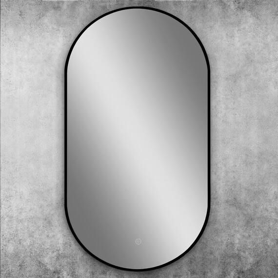 Зеркало Art&Max Torino 50 см AM-Tor-500-900-DS-F-Nero, чёрный - фото 2