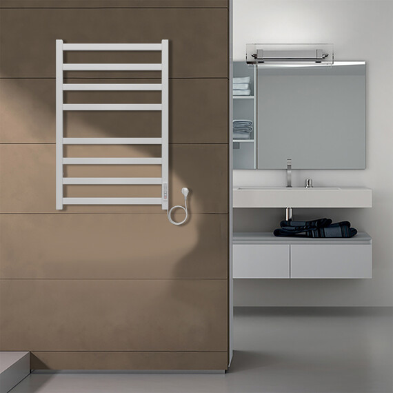 Полотенцесушитель электрический Azario Palermo П8 500x800 мм AZ83858W - фото 5