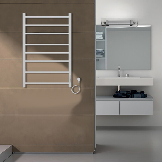 Полотенцесушитель электрический Azario Parma П8 500x800 мм AZ10858W - фото 5