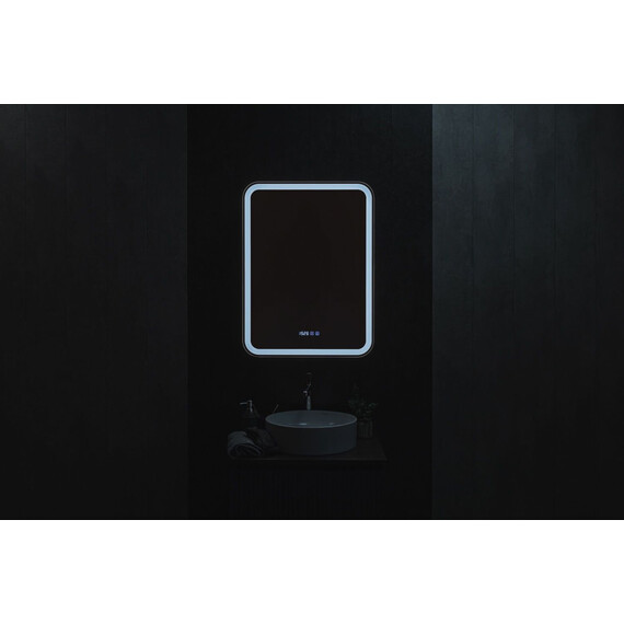 Зеркало-шкаф Art&Max Platino 60 см AM-Pla-600-800-1D-R-DS-FC-H-T-Grey, антрацит - фото 6