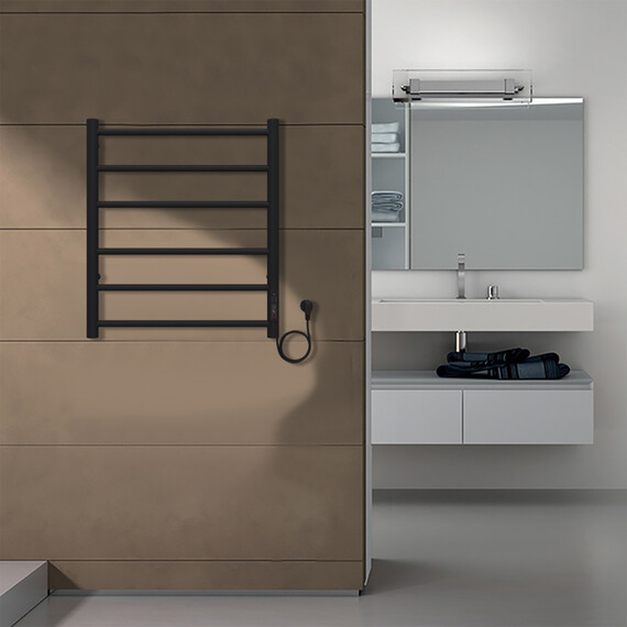 Полотенцесушитель электрический Azario Parma П6 500x600 мм AZ10856B - фото 5