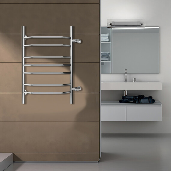 Полотенцесушитель водяной Azario Ravenna с боковым подводом П7 500x800 мм AZ07558 - фото 4