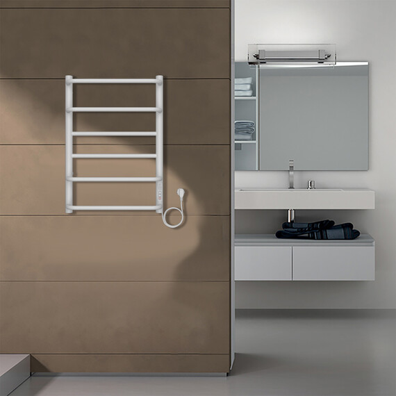 Полотенцесушитель электрический Azario Milan П6 400x600 мм AZ90846W - фото 5