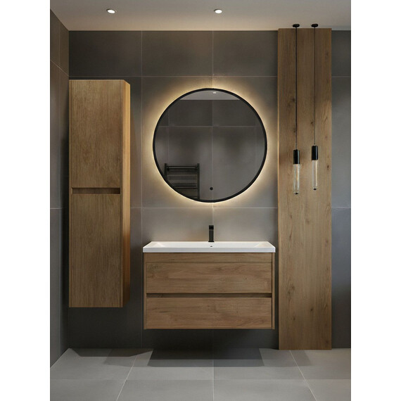 Зеркало Art&Max Asti 80 см AM-Ast-800-DS-FNC-Grey, тёмно-серый - фото 7