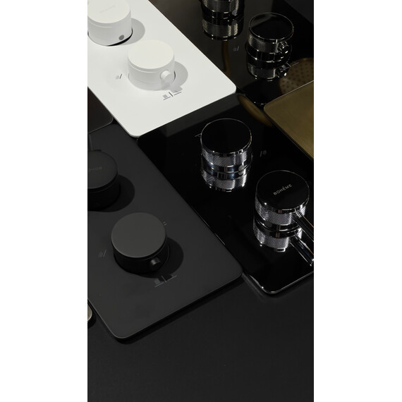 Термостат для душа Boheme Сell 134-2-B (со скрытой частью) чёрный - фото 2