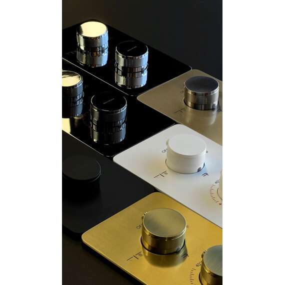 Термостат для душа Boheme Сell 134-2-MG (со скрытой частью) золото матовое - фото 3