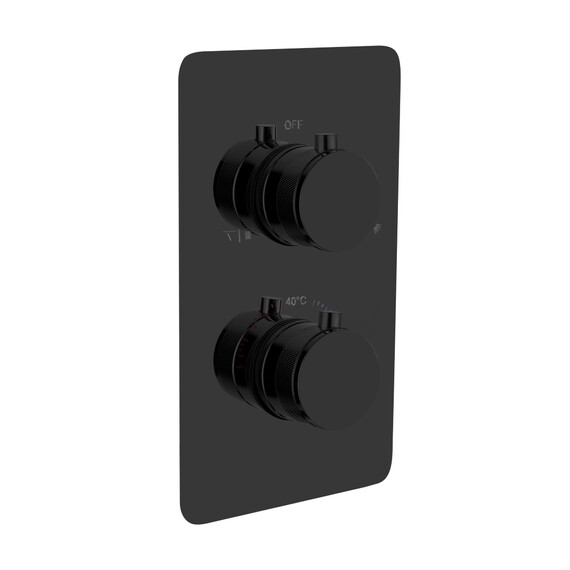 Термостат для душа Boheme Сell 134-2-SGM (со скрытой частью) графит глянец - фото 