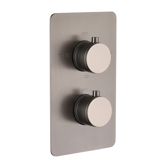 Термостат для ванны Boheme Сell 134-3-GM (со скрытой частью) графит - фото 