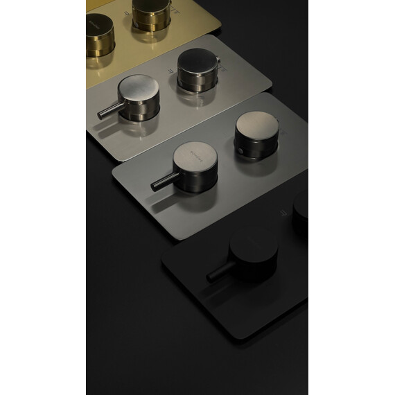 Термостат для ванны Boheme Сell 134-3-GM (со скрытой частью) графит - фото 2