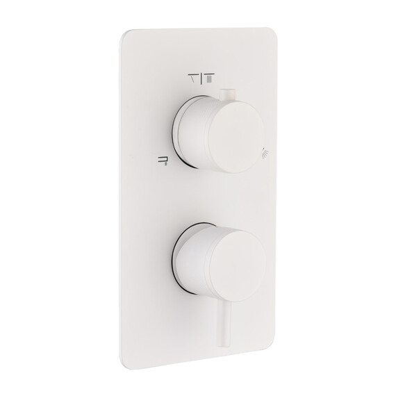 Смеситель для душа Boheme Cell 135-2-MW (со скрытой частью) белый матовый - фото 