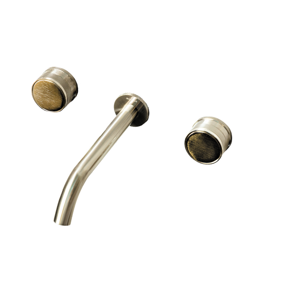 Смеситель для раковины настенный Boheme Prestige 152-2-NB-PR, никель - фото 