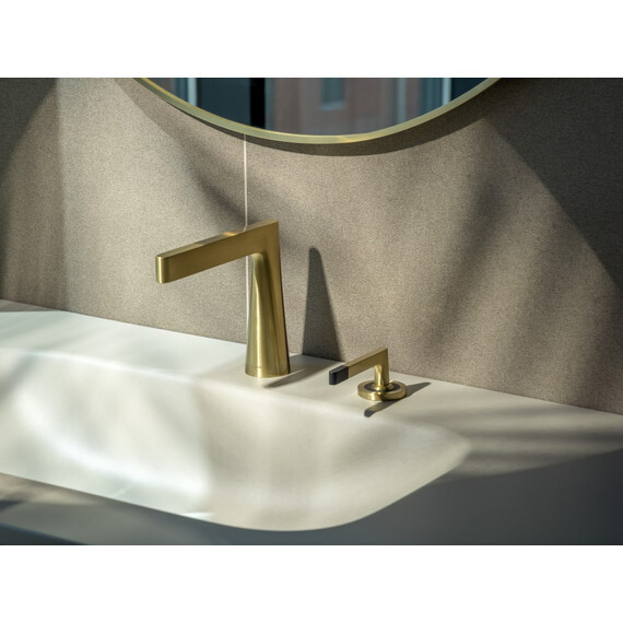 Смеситель для раковины Boheme Duo 161-MG, золото матовое - фото 2