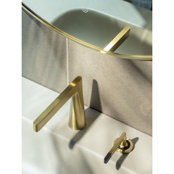 Смеситель для раковины Boheme Duo 161-MG, золото матовое - фото 5